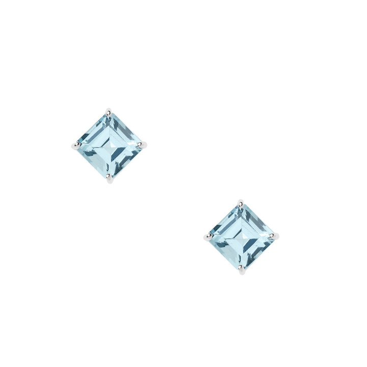 Comete Earrings in white gold with Blue Topazes Carrè ORB1096