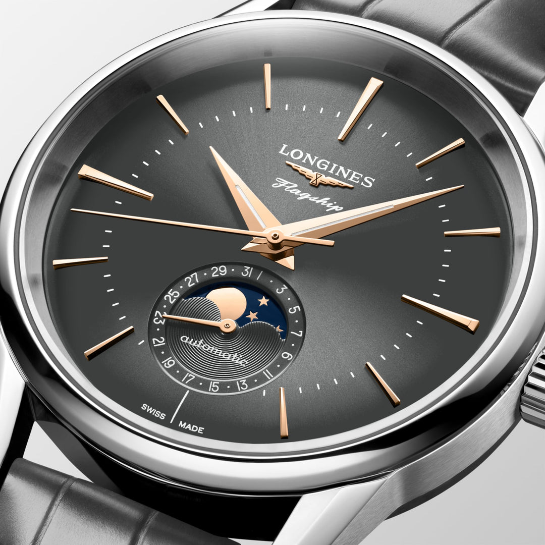 LONGINES – FLAGSHIP HERITAGE MOONPHASE – L4.815.4.52.2