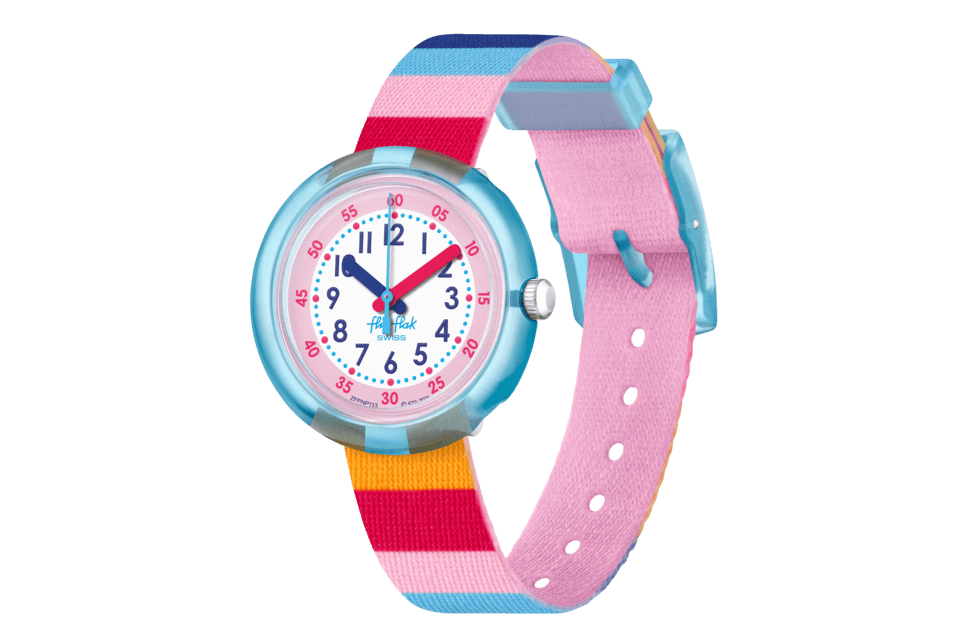 Flik Flak orologio STRIPY PINK Color My Life 32mm FPNP113 - Capodagli 1937