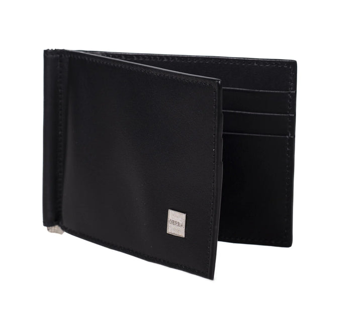 Gerba Euro-Halter aus vollnarbigem Kalbsleder und Gerba-Logo in GB002 SCHWARZ-Silber