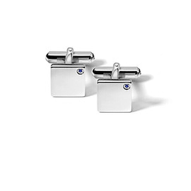 Comete Regalo Divino 키트 스틸 세라믹 브레이슬릿과 블루 사파이어 커프링크스 KITGVZAF