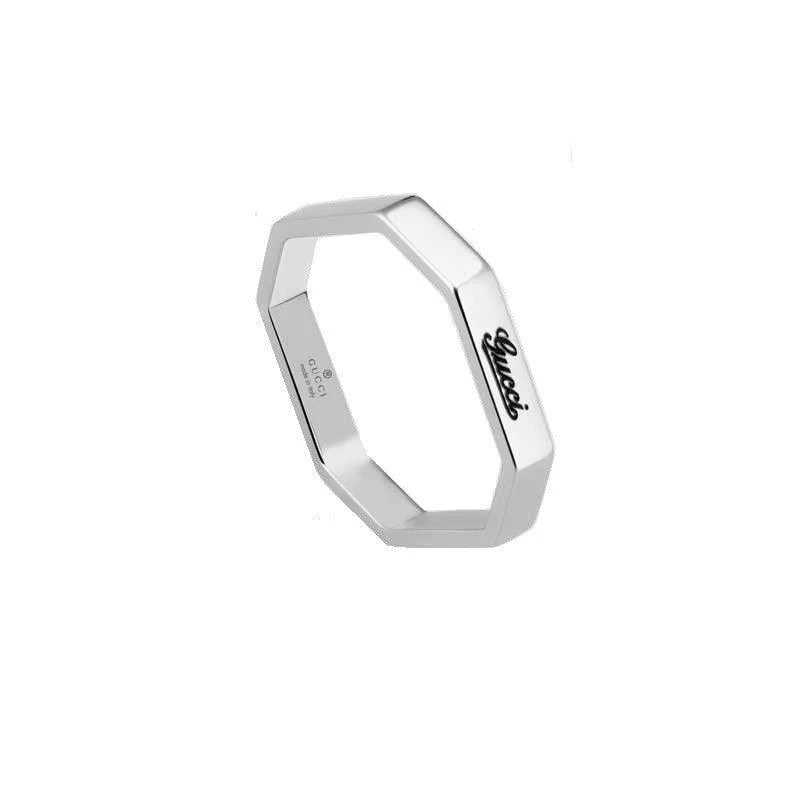 Gucci 18 karat hvidguld ring størrelse 12 201946 J8500 9000