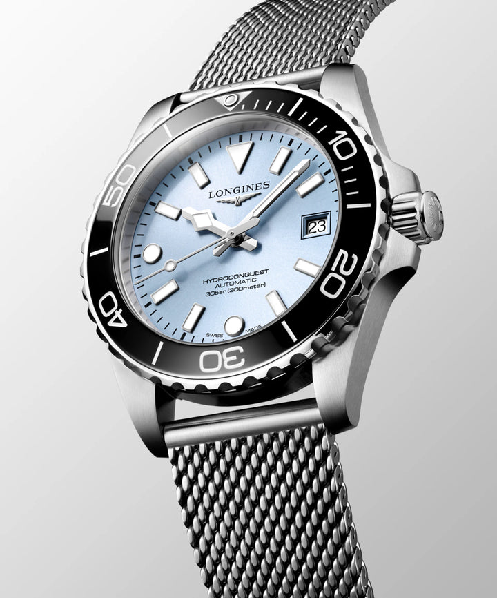Relógio Longines Hydroconquest 39 mm azul automático aço L3.779.4.99.6