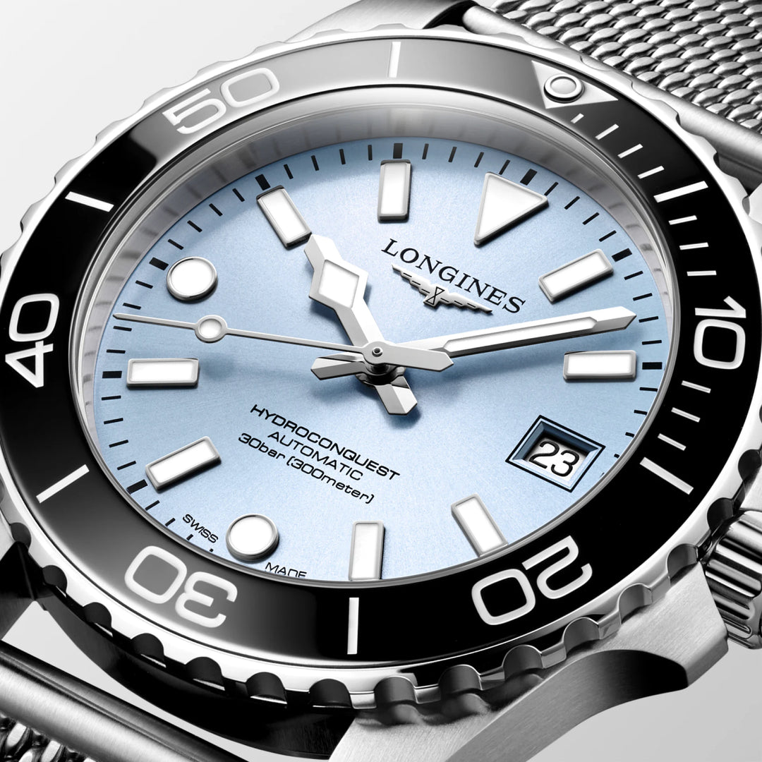 Relógio Longines Hydroconquest 39 mm azul automático aço L3.779.4.99.6