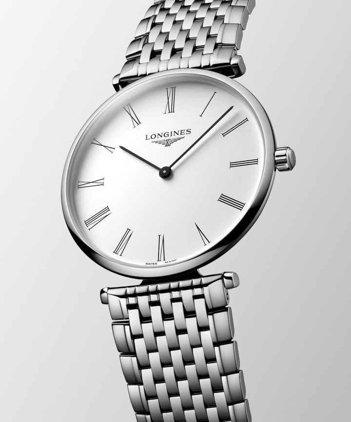 Zegarek Longines La Grande Classique De Longines 38mm biała stal kwarcowa L4.866.4.11.6
