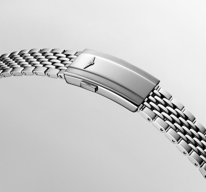 Relógio Longines Legend Diver 38 mm aço automático branco L3.764.4.99.6