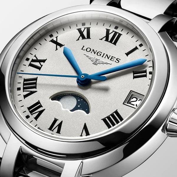 Longines orologio Primaluna 34mm argento quarzo acciaio L8.116.4.71.6 - Capodagli 1937