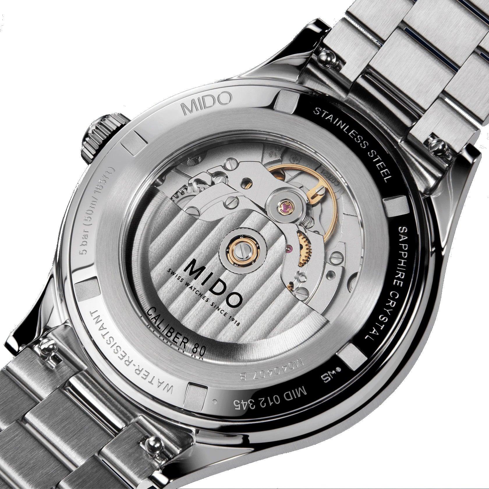 ミドー 時計 マルチフォート パワーウィンド 40mm ブラック 自動巻き