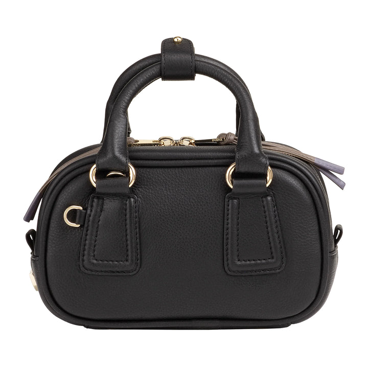 Mini bolsa feminina DUDU em couro multicolorido - Bolsa pequena e elegante com alça de ombro e alças ajustáveis ​​- Bolsa pequena e compacta