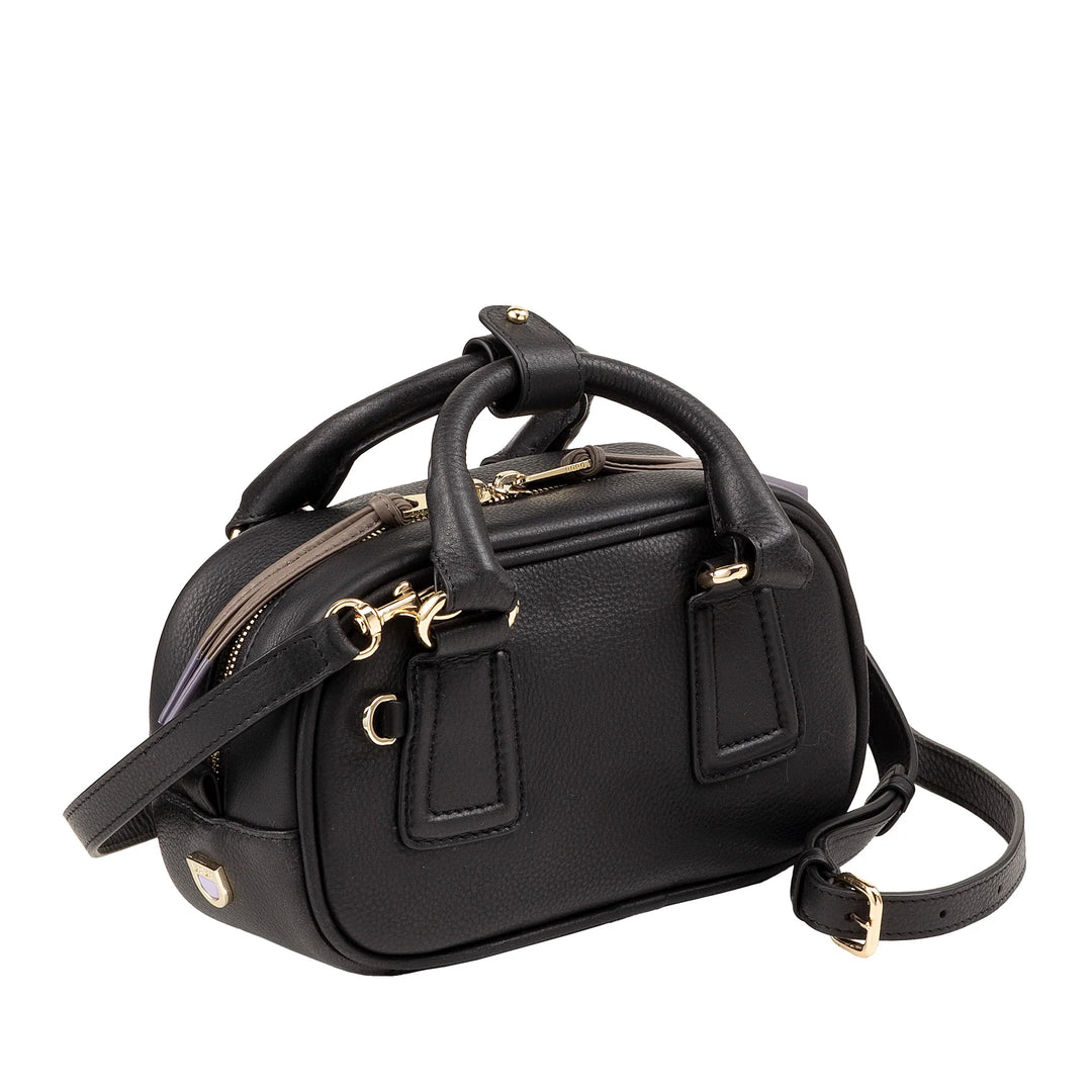 Mini bolsa feminina DUDU em couro multicolorido - Bolsa pequena e elegante com alça de ombro e alças ajustáveis ​​- Bolsa pequena e compacta