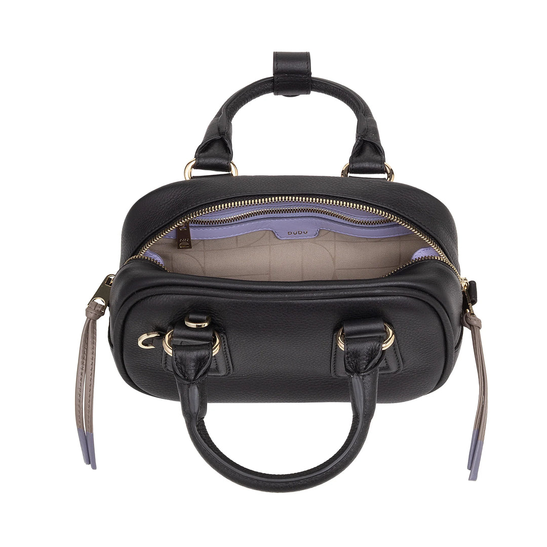 Mini bolsa feminina DUDU em couro multicolorido - Bolsa pequena e elegante com alça de ombro e alças ajustáveis ​​- Bolsa pequena e compacta