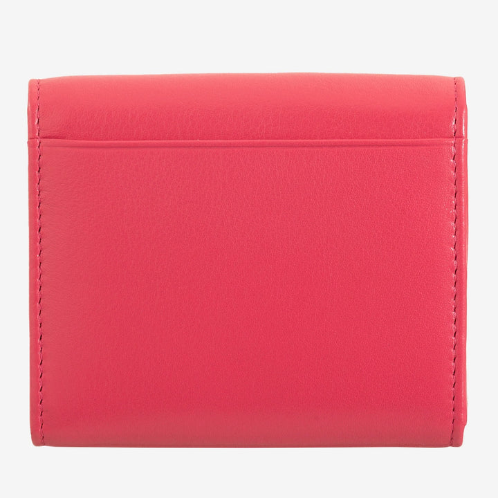 DUDU 미니 슬림 여성용 정품 가죽 지갑, 지퍼 동전 지갑, 버튼 클로저, 컴팩트 컬러 지갑