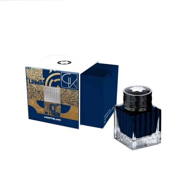 Montblanc boccetta d'inchiostro Master of Art Homage to Gustav Klimt blu 50 ml 132938 - Capodagli 1937