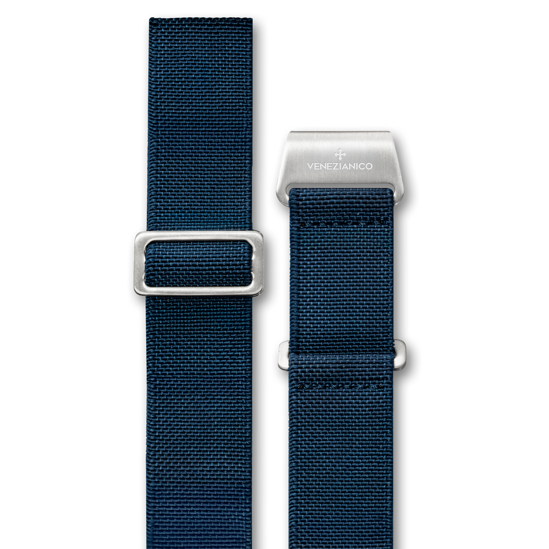 Venezianico Correia de Nylon 22mm - Azul
