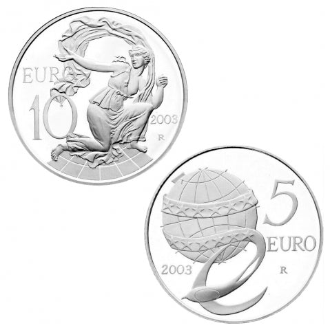 Silver coins €5 €10 The Europe of Peoples