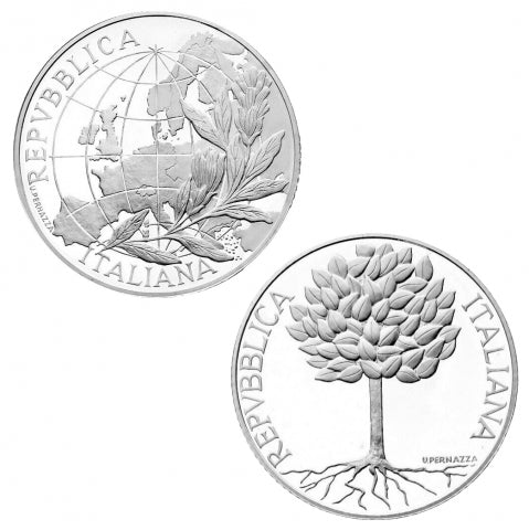 Silver coins €5 €10 The Europe of Peoples