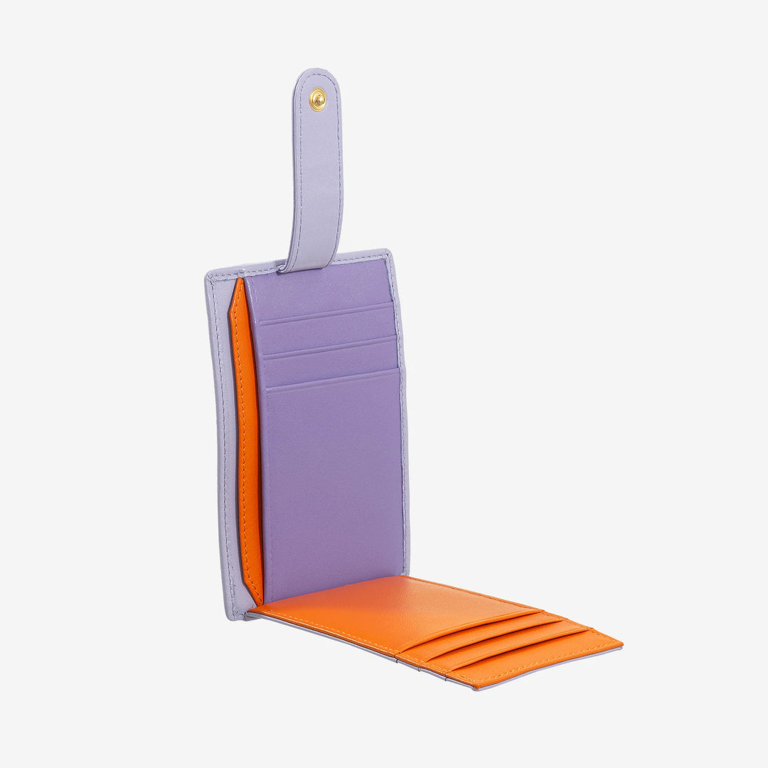 DUDU 슬림 멀티컬러 가죽 신용 카드 소지자(9개 슬롯 및 보안 잠금 장치 포함)