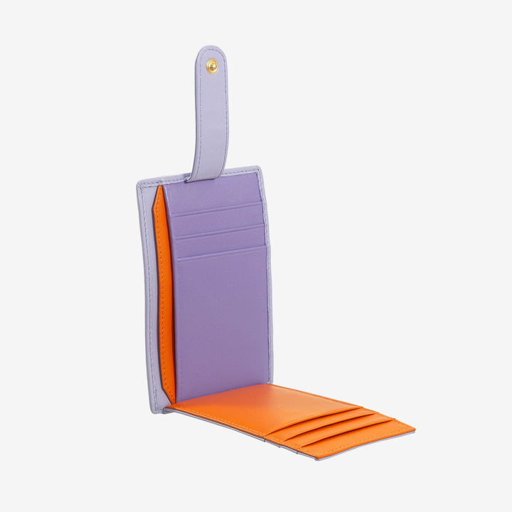 DUDU 슬림 멀티컬러 가죽 신용 카드 소지자(9개 슬롯 및 보안 잠금 장치 포함)