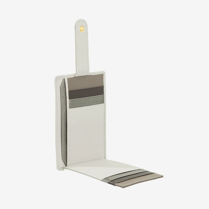 DUDU 슬림 멀티컬러 가죽 신용 카드 소지자(9개 슬롯 및 보안 잠금 장치 포함)