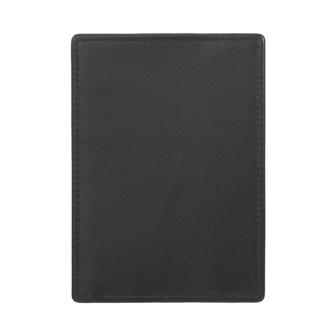 DUDU Porta Carte di Credito in Pelle Multicolore Sottile Slim Uomo Donna con 9 Slot e Chiusura di Sicurezza