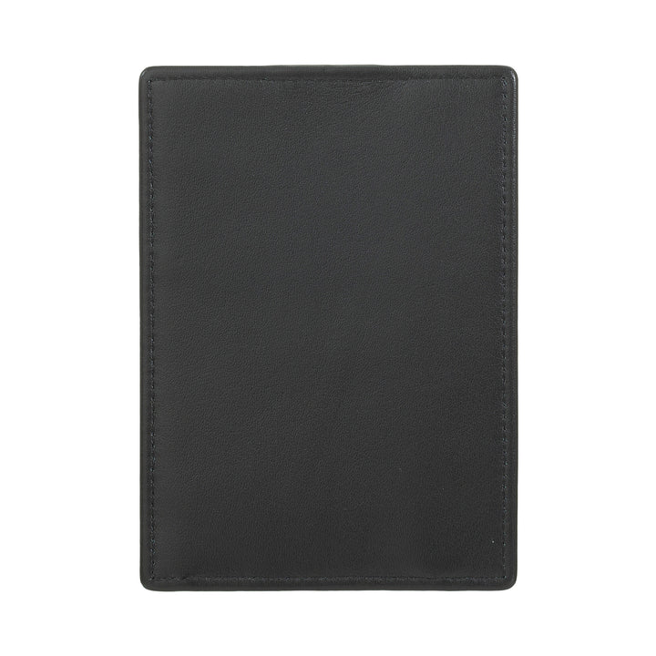 DUDU Porta Carte di Credito in Pelle Multicolore Sottile Slim Uomo Donna con 9 Slot e Chiusura di Sicurezza