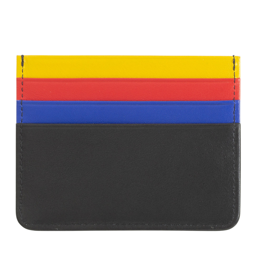 Colorful leather Nappa 6 pocket credit card holder DUDU