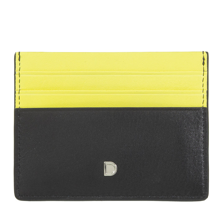 Dudu Card Card Mujer en cuero en cuero - Slim Slim Carter con diseño moderno y geométrico, compacto y elegante