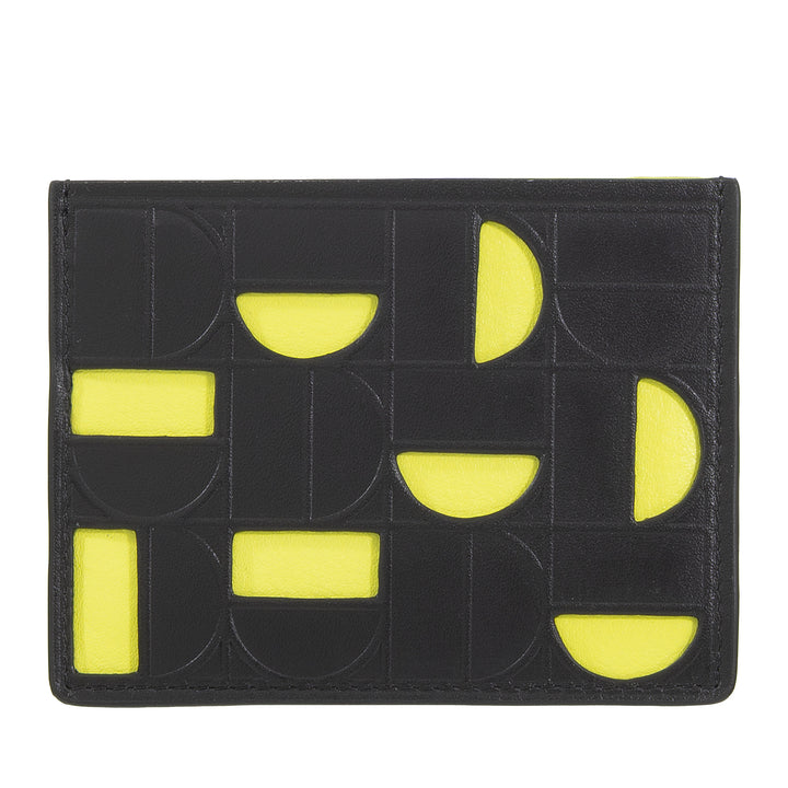Dudu Card Card Mujer en cuero en cuero - Slim Slim Carter con diseño moderno y geométrico, compacto y elegante