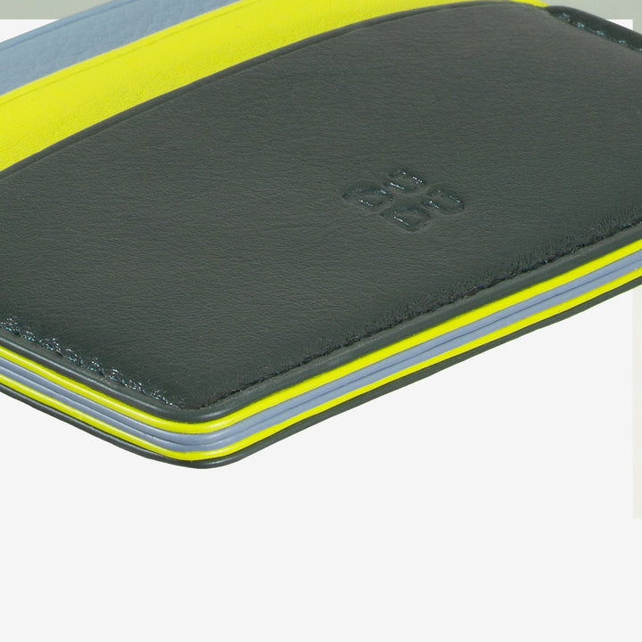 DUDU 软皮薄信用卡夹，卡夹，文件夹，口袋板，纤薄设计，色彩缤纷