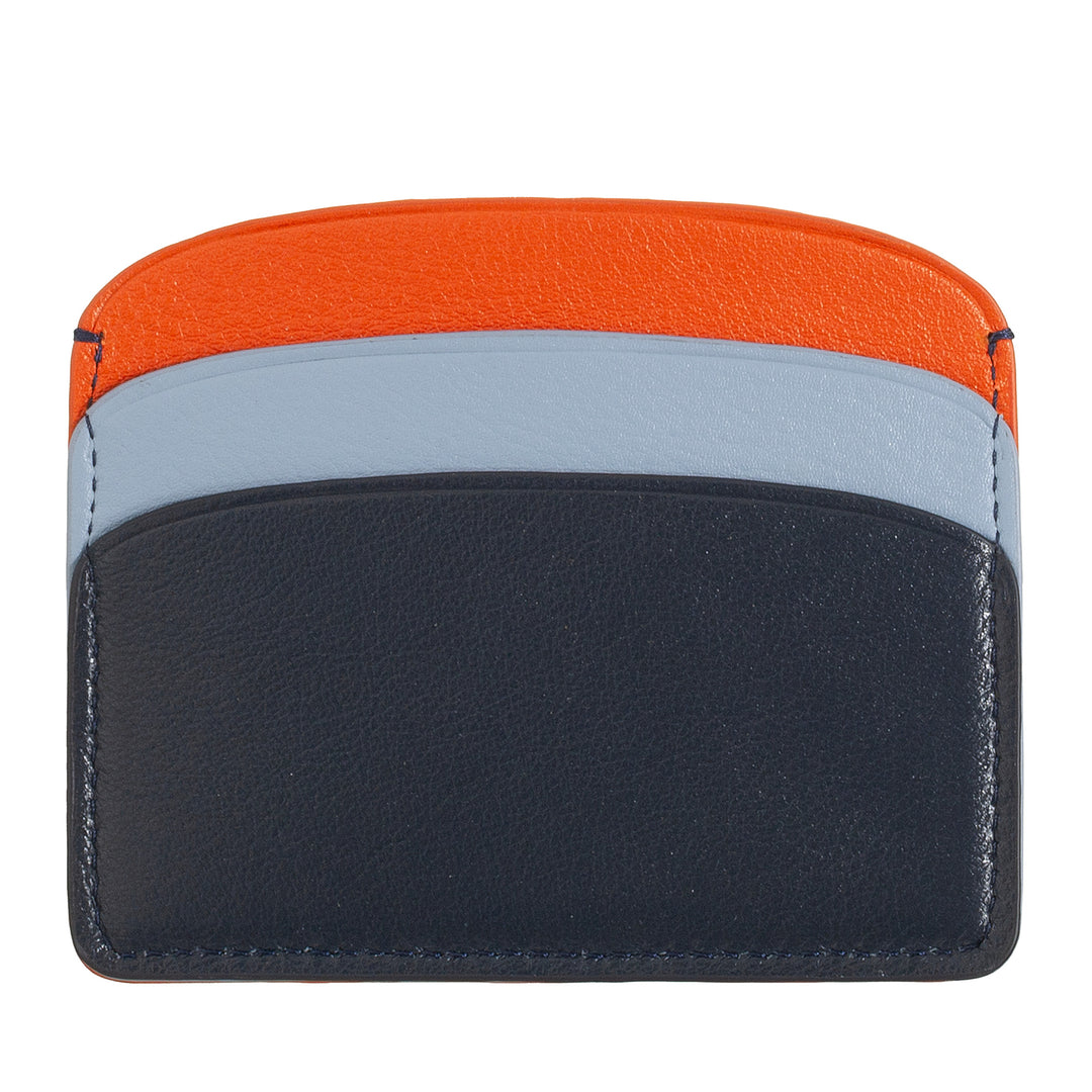 Tarjetas de crédito de Dudu en cuero suave, titular de tarjetas, titular de documentos, patie, diseño delgado, diseño coloreado