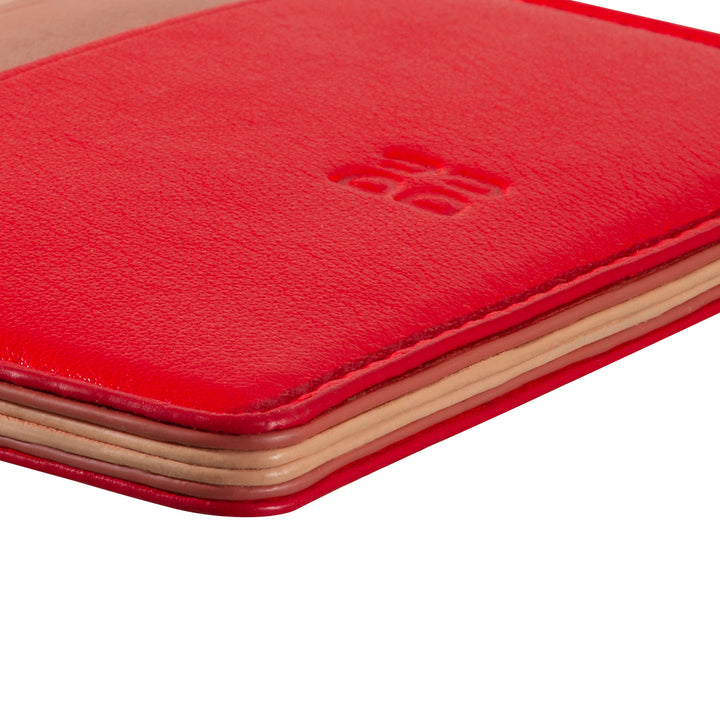 Tarjetas de crédito de Dudu en cuero suave, titular de tarjetas, titular de documentos, patie, diseño delgado, diseño coloreado