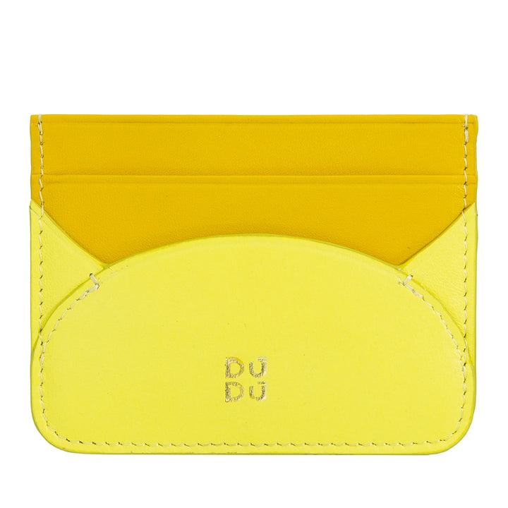 DUDU Slim kredittkortholder i mykt skinn - kortholder, dokumentholder, lommeplate, slim design