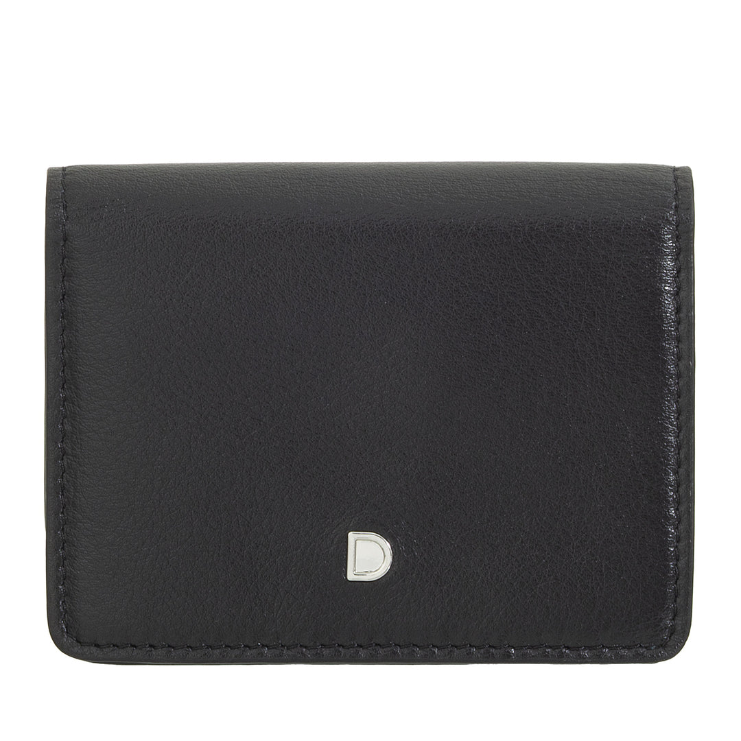 DUDU Carty -Karten in polarem Leder - Baress Männer kompakte Frau mit mehreren Fächern und Tastenverschluss