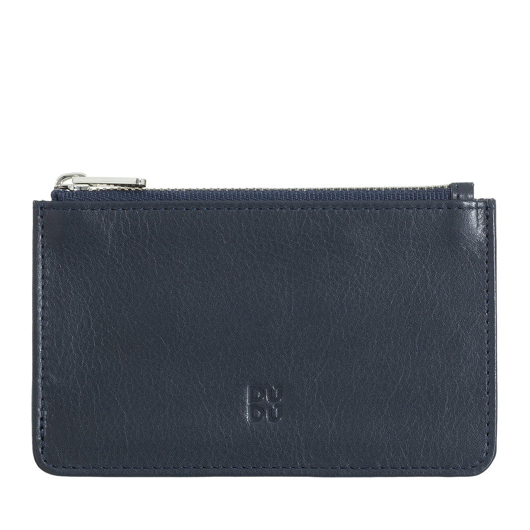 Portacarte In Pelle DUDU - Sottile, Con Cerniera, 4 Tasche E Design Colorato - Foto 3