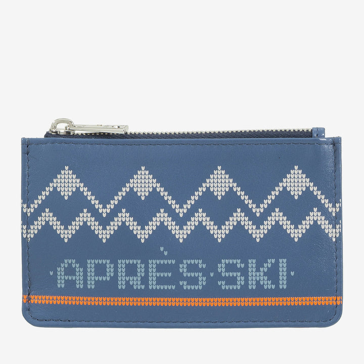 DUDU Porte-cartes de crédit en cuir pour hommes et femmes, petit portefeuille après-ski fin, 4 porte-cartes, porte-monnaie zippé