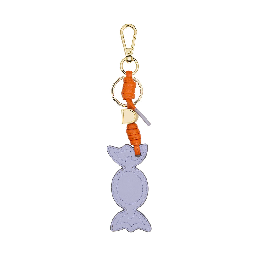 DUDU Candy Leather Nyckelring med Karbinhake - Läder Nyckelring Charm för nycklar, väska eller ryggsäck, original och färgglada tillbehör