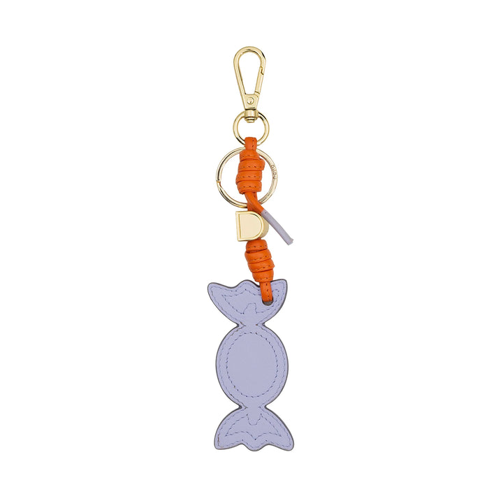 DUDU Candy Leather Nyckelring med Karbinhake - Läder Nyckelring Charm för nycklar, väska eller ryggsäck, original och färgglada tillbehör