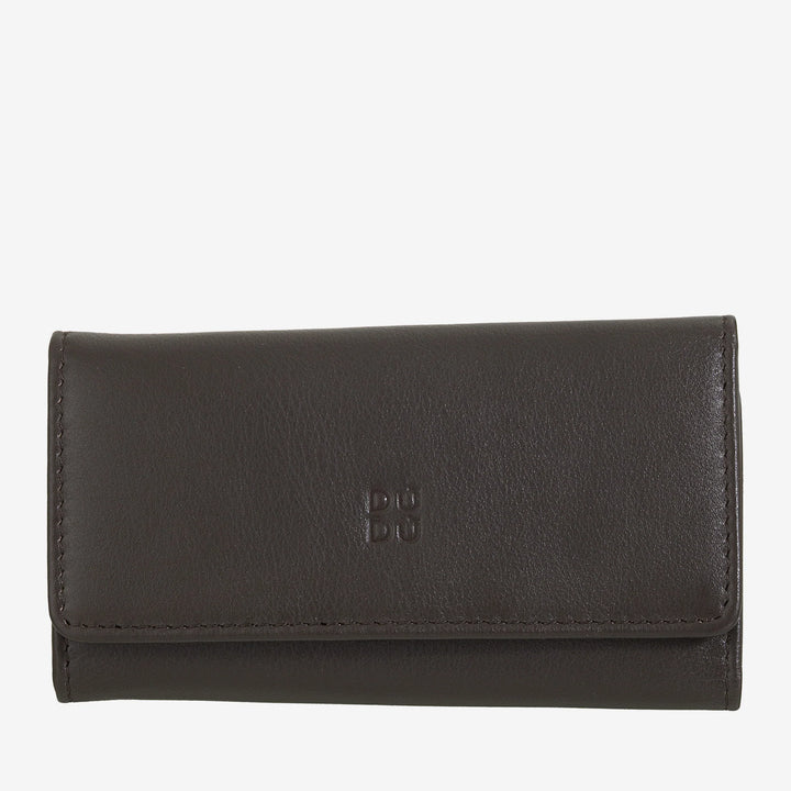 DUDU 男士和女士经典真皮钥匙圈 多彩 6 个挂钩