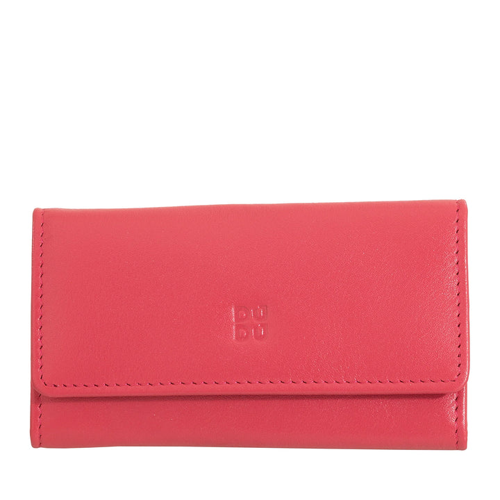 Breloc DUDU Classic din piele naturală pentru bărbați și femei multicolor cu 6 cârlige