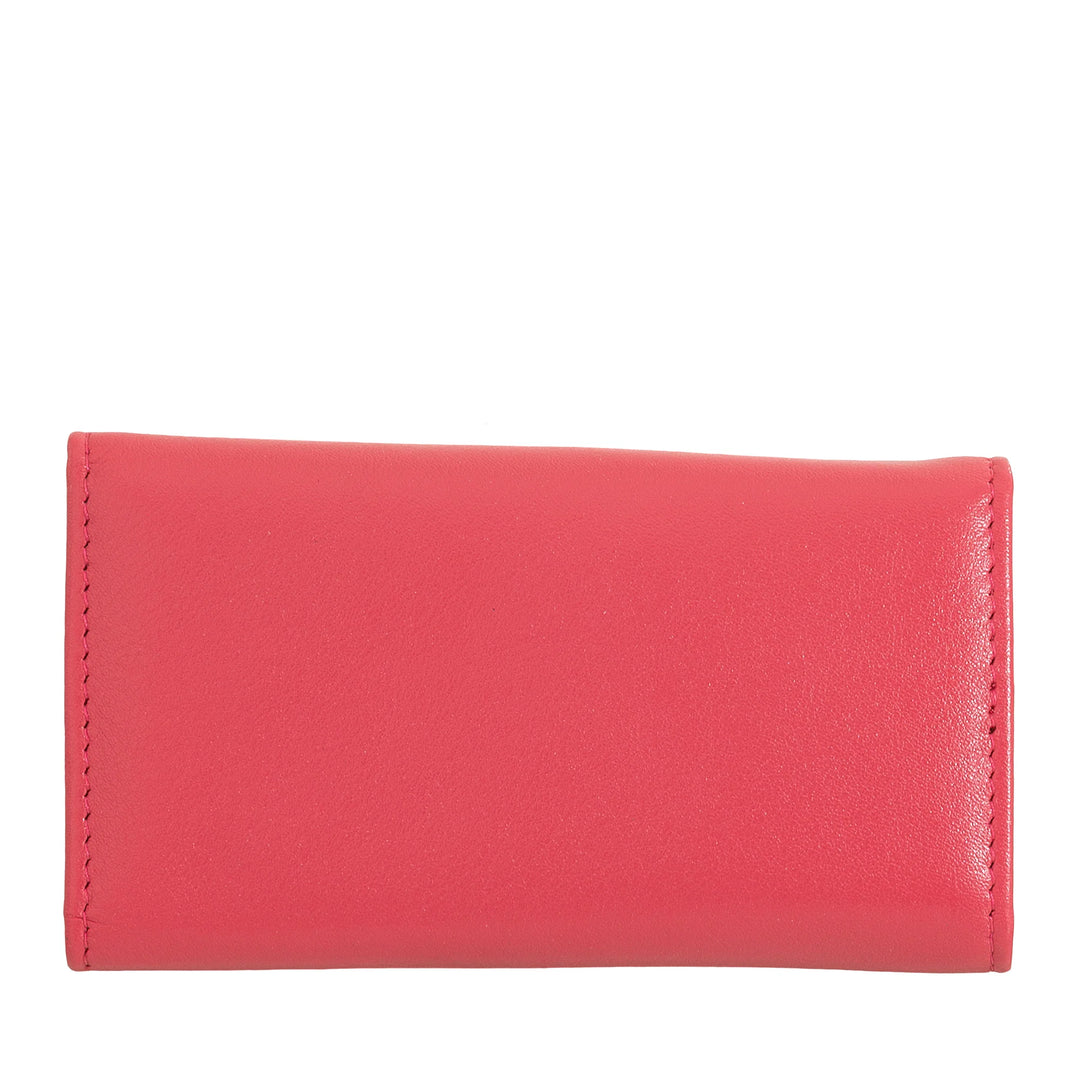 Breloc DUDU Classic din piele naturală pentru bărbați și femei multicolor cu 6 cârlige