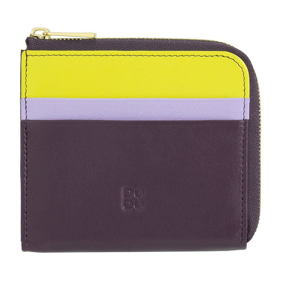 Portefeuille en cuir pour hommes avec fermeture à glissière, Portefeuilles pour femmes Petit Compact, Zip Outdoor, Porte-monnaie et Cartes à Cadeau