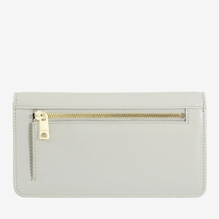 DUDU Große Damenbrieftasche aus mehrfarbigem, weichem Leder mit RFID-Beutel