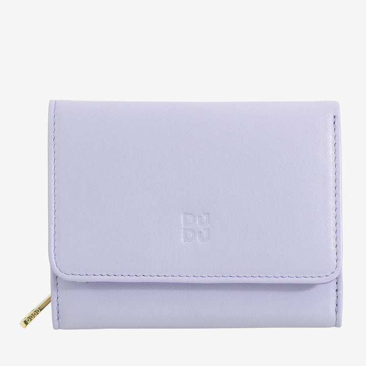 DUDU Színes tarka bőr kis RFID női pénztárca