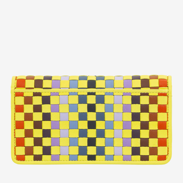 Carteira feminina trançada DUDU em couro genuíno – porta-moedas com zíper, porta-cartões e compartimentos, design elegante feito à mão