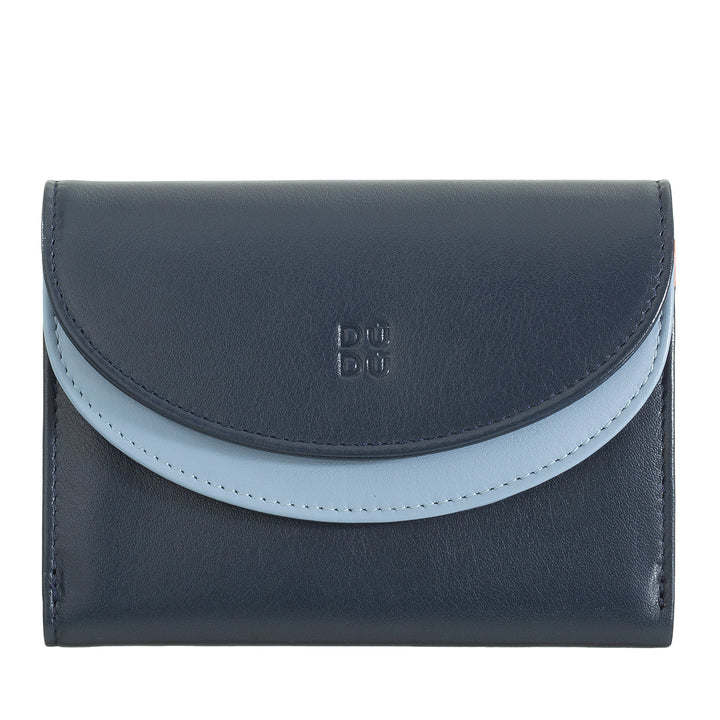 DUDU Women rfid World Walls mit Portamon, Farbablasse Wände Doppel Patta Kartenkarten Banknoten