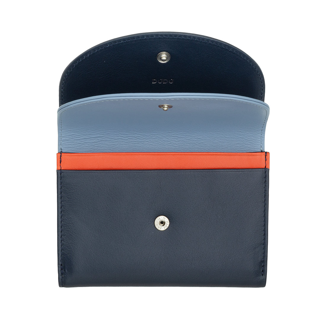 DUDU Women rfid World Walls mit Portamon, Farbablasse Wände Doppel Patta Kartenkarten Banknoten