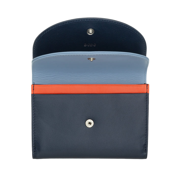 DUDU Women rfid World Walls mit Portamon, Farbablasse Wände Doppel Patta Kartenkarten Banknoten