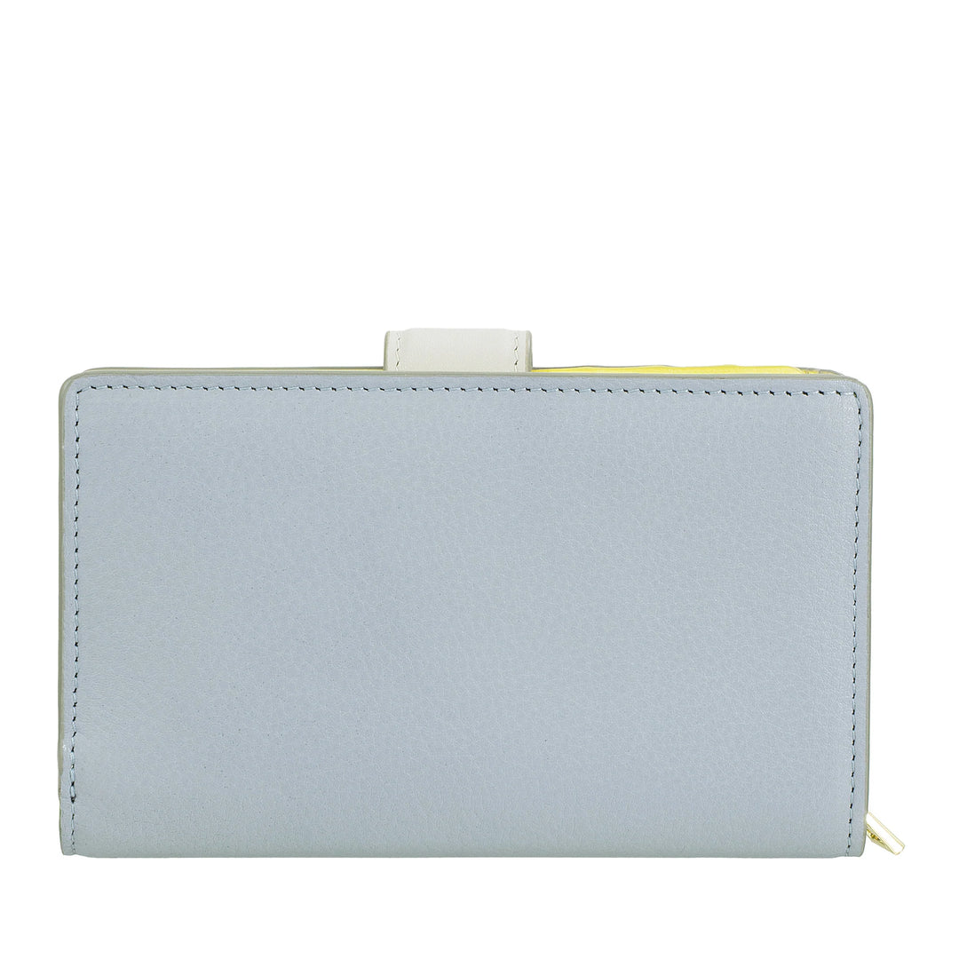 DUDU Cartera de Mujer de Piel con Monedero con Cremallera y Tarjetero - Carteras de Mujer Elegantes y Funcionales para Tarjetas, Billetes y Monedas