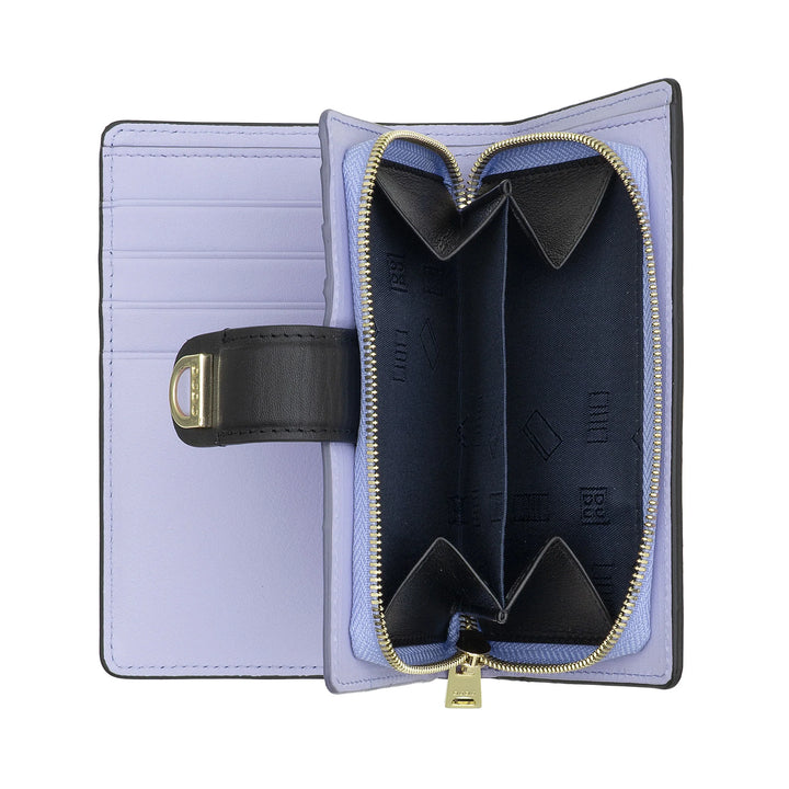 DUDU Cartera de Mujer de Piel con Monedero con Cremallera y Tarjetero - Carteras de Mujer Elegantes y Funcionales para Tarjetas, Billetes y Monedas