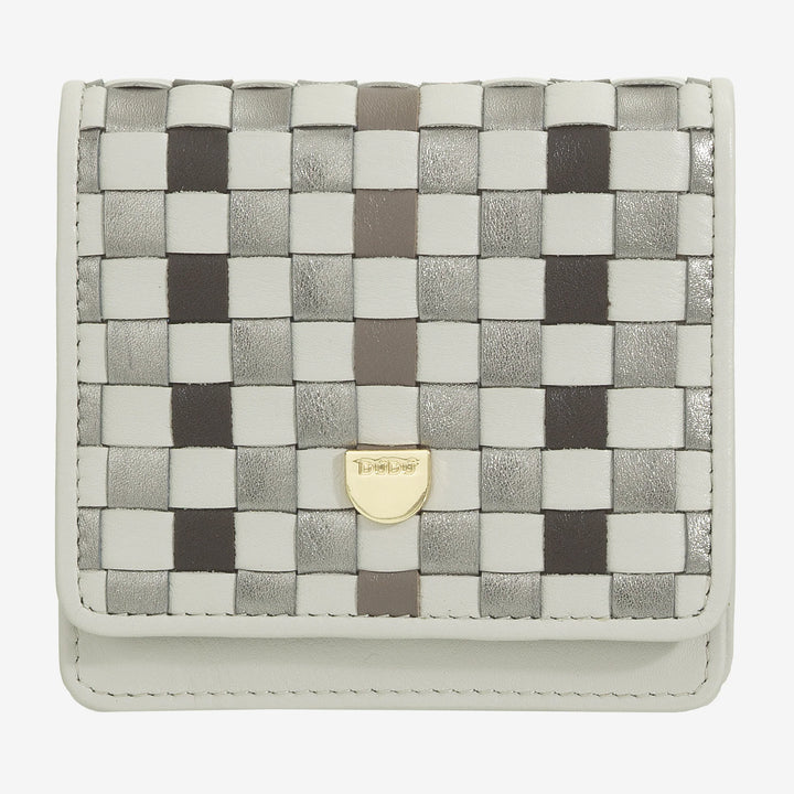 Carteira Feminina Pequena DUDU em Couro Tecido - Elegante e Compacta com Compartimentos para Cartões, Cartões, Notas e Moedas - Design Refinado